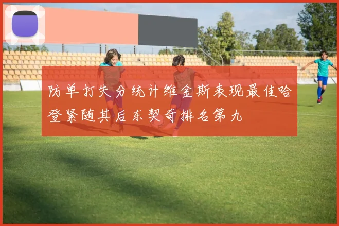 防单打失分统计维金斯表现最佳哈登紧随其后东契奇排名第九