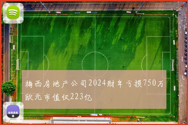 梅西房地产公司2024财年亏损750万欧元市值仅223亿