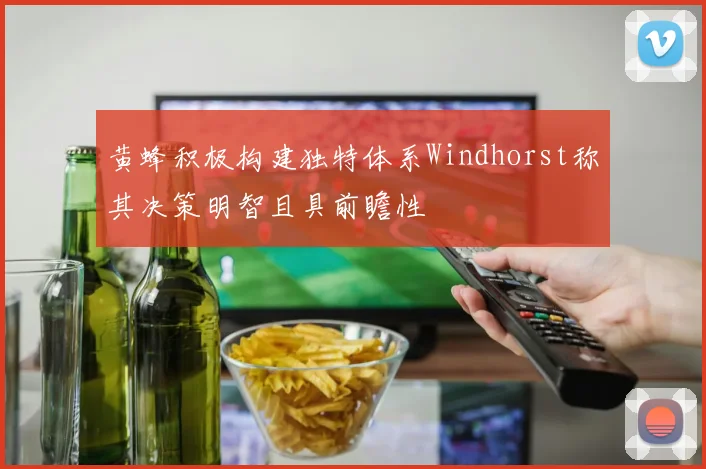 黄蜂积极构建独特体系Windhorst称其决策明智且具前瞻性